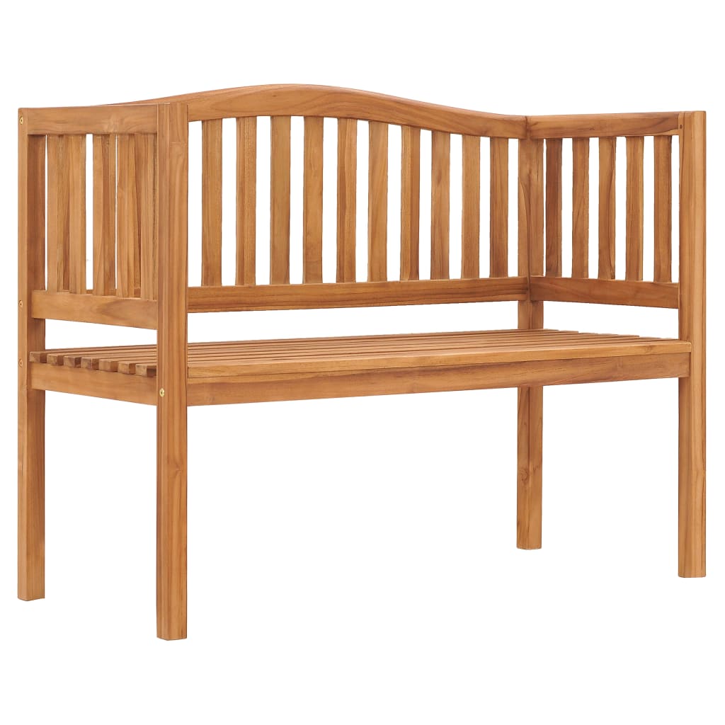 Bancă de grădină, 120 cm, lemn masiv de tec