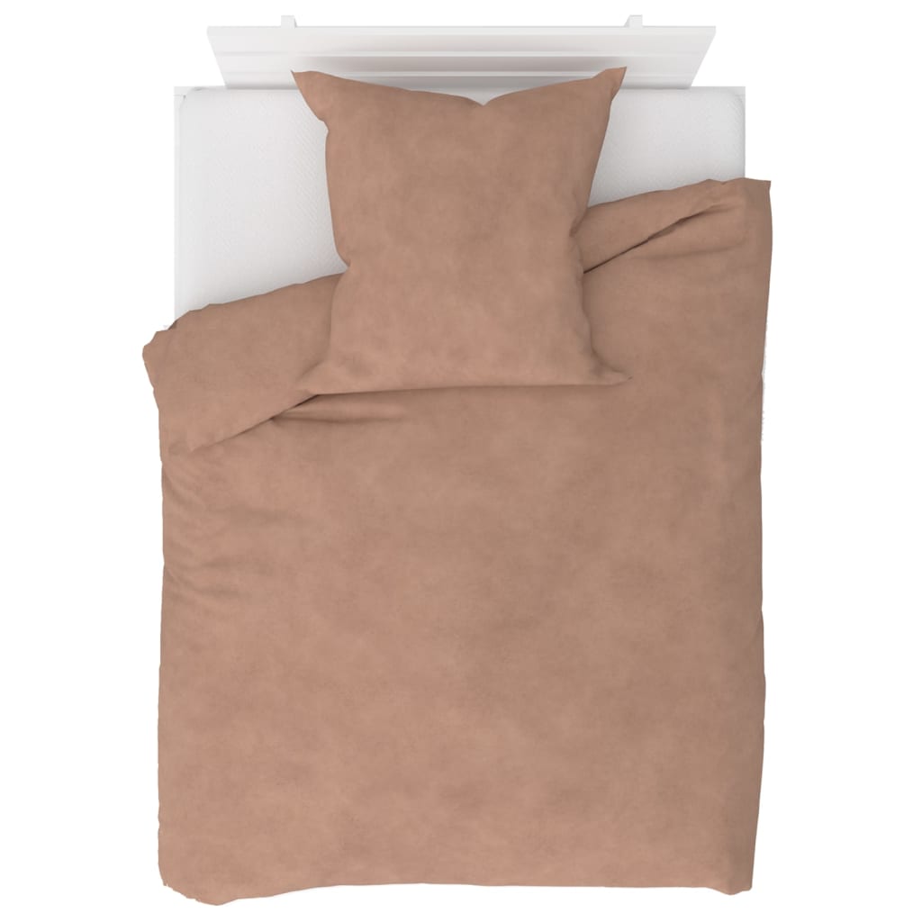 

vidaXL 4-delige Beddengoedset 135x200/80x80 cm fleece beige