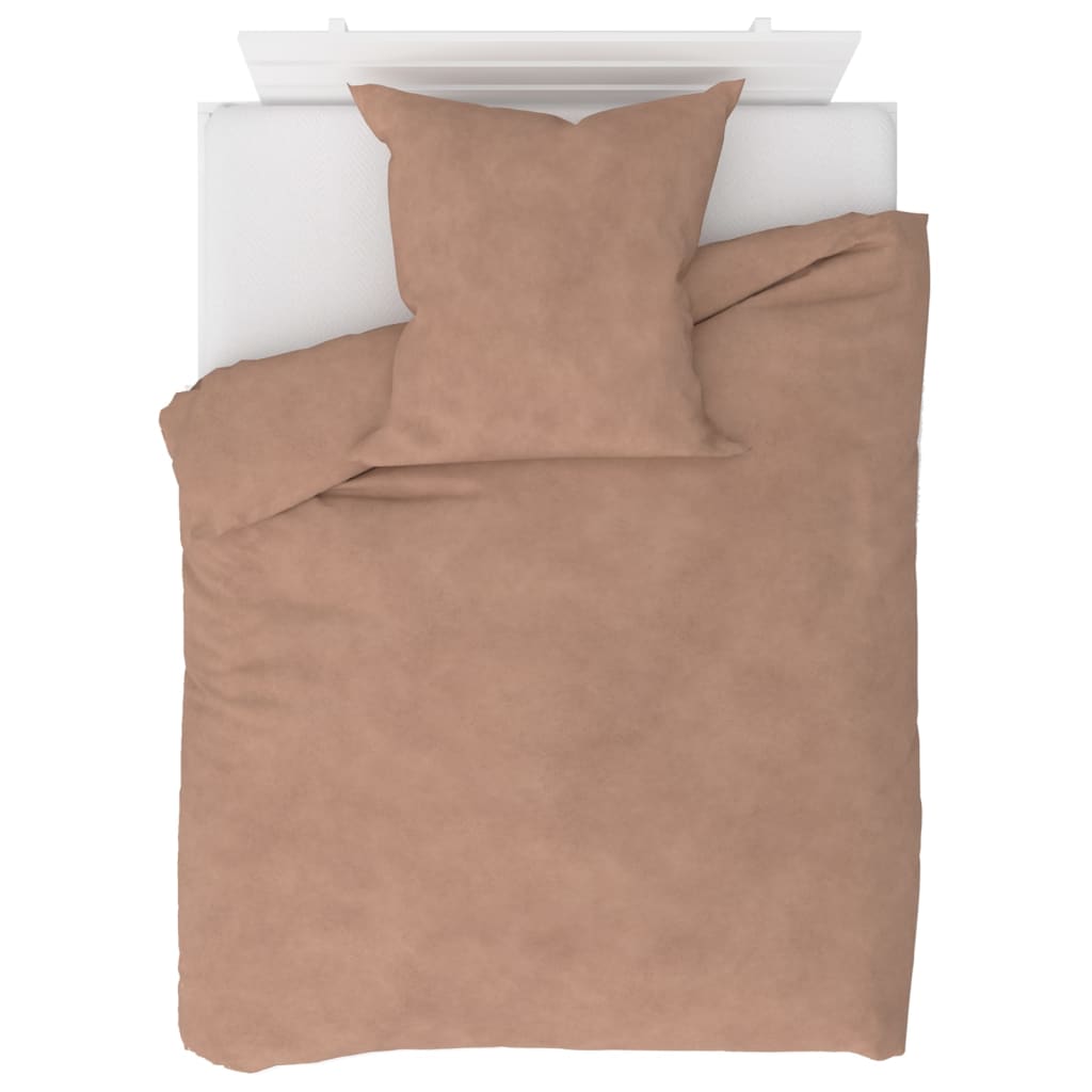 

vidaXL 4-delige Beddengoedset 155x200/80x80 cm fleece beige