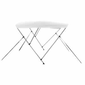 Bimini stříška se 3 oblouky bílá 183 x 180 x 137 cm - obrázek 4