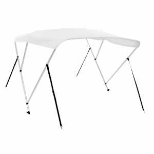 Bimini stříška se 3 oblouky bílá 183 x 180 x 137 cm - obrázek 5