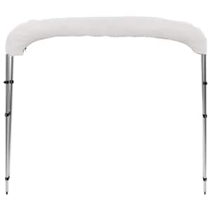 Bimini stříška se 3 oblouky bílá 183 x 180 x 137 cm - obrázek 6