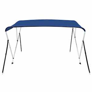 Bimini stříška se 3 oblouky modrá 183 x 160 x 137 cm - obrázek 5