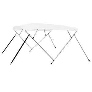 Bimini tenda s 4 loki bela 243x196x137 cm