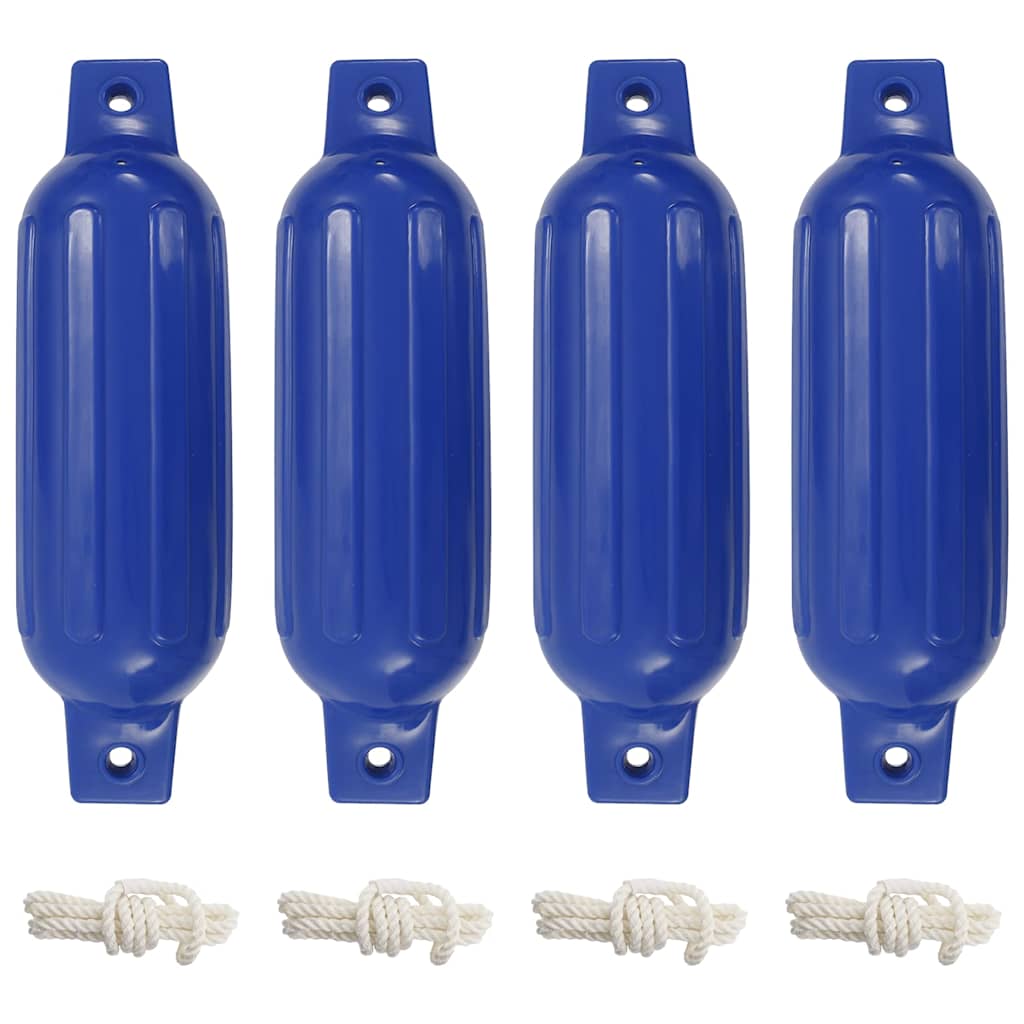 vidaXL Lodní nárazník 4 ks modrý Ø 11 x 40 cm PVC