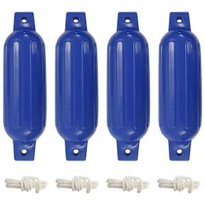 vidaXL paadi kaitseraud 4 tk, sinine, &Oslash; 11 x 40 cm, PVC