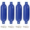 vidaXL paadi kaitseraud 4 tk, sinine, &Oslash; 14 x 50 cm, PVC