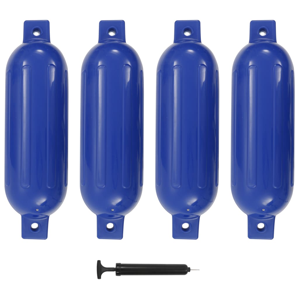 vidaXL Baloane de acostare, 4 buc., albastru, 51 x 14 cm, PVC vidaxl.ro