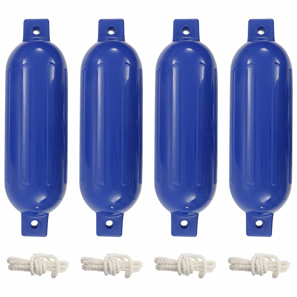 vidaXL Lodní nárazník 4 ks modrý Ø 14 x 50 cm PVC