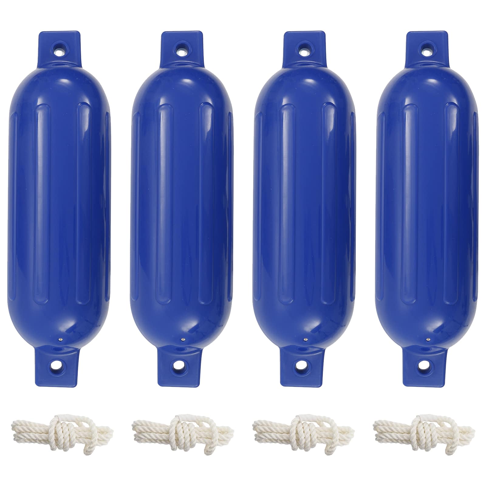 Bootstootkussens 4 st 51x14 cm PVC blauw – afbeelding 1