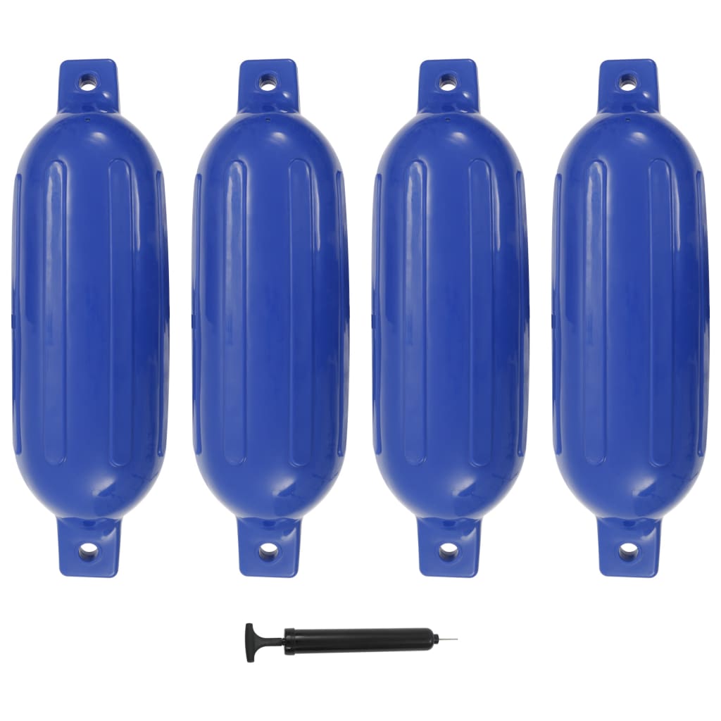 vidaXL Baloane de acostare, 4 buc., albastru, 58,5 x 16,5 cm, PVC vidaxl.ro