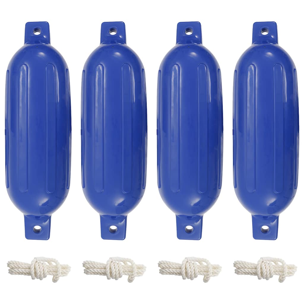 vidaXL Lodní nárazník 4 ks modrý Ø 16 x 58 cm PVC