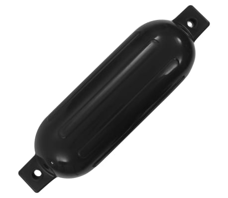 vidaXL Båtfender 4 stk svart 51x14 cm PVC