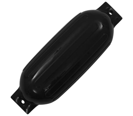 vidaXL Båtfender 2 st svart 69x21,5 cm PVC