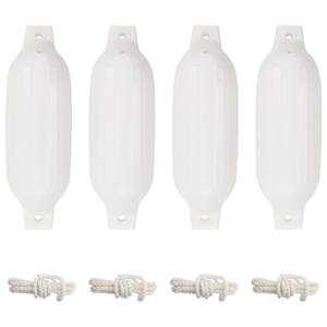 Odbijač za čoln 4 kosi bela Ø 11x40 cm PVC
