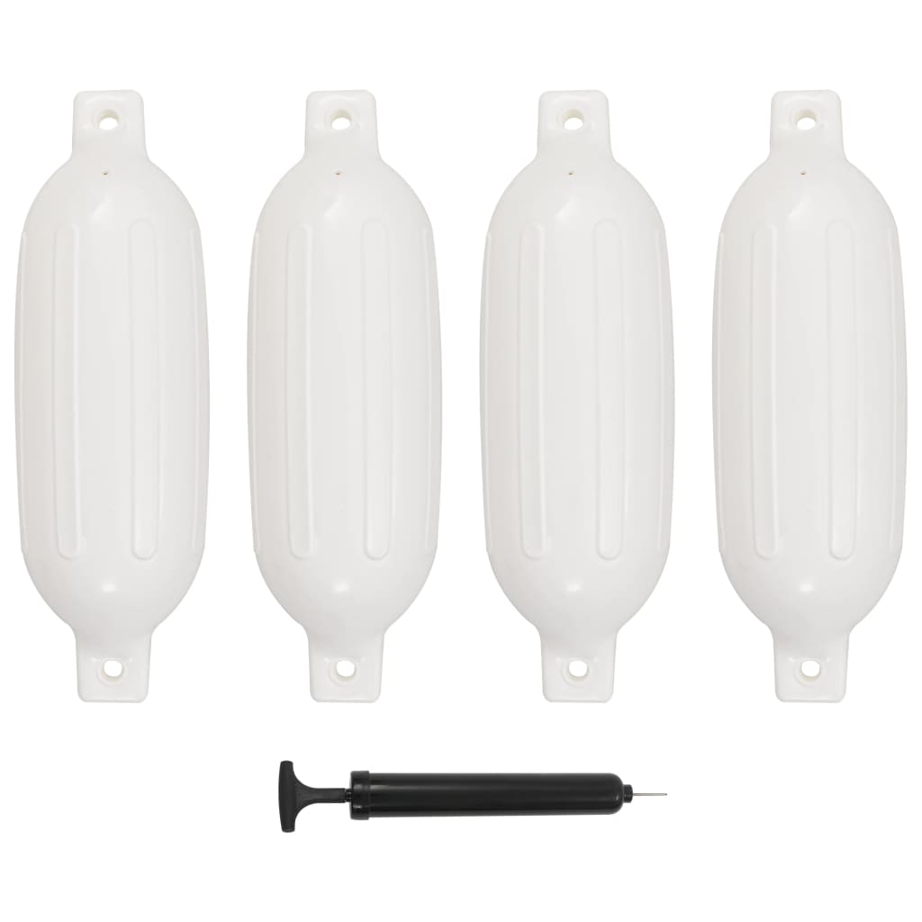 vidaXL Baloane de acostare, 4 buc., alb, 58,5 x 16,5 cm, PVC poza vidaxl.ro
