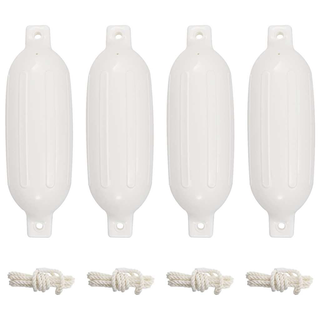 vidaXL Lodní nárazník 4 ks bílý Ø 16 x 58 cm PVC