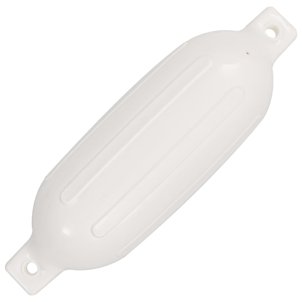 vidaXL Båtfender 4 st vit 58,5x16,5 cm PVC