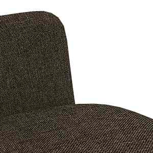 Jídelní židle 4 ks hnědé textil - obrázek 7