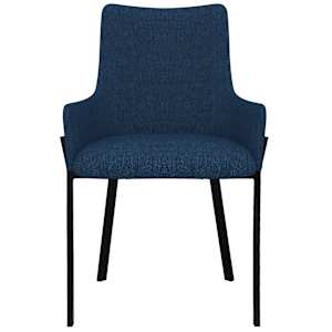 Jídelní židle 6 ks modré textil - obrázek 3