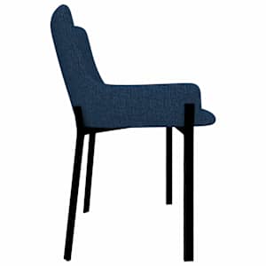 Jídelní židle 6 ks modré textil - obrázek 5