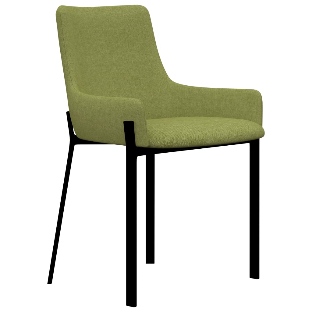 

vidaXL Eetkamerstoelen 6 st stof groen