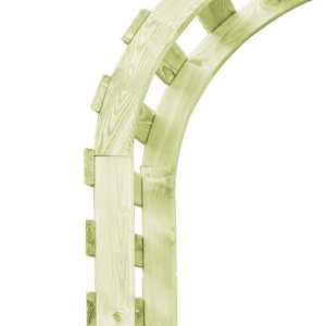 Zahradní pergola 130x60x230 cm impregnované borové dřevo - obrázek 4
