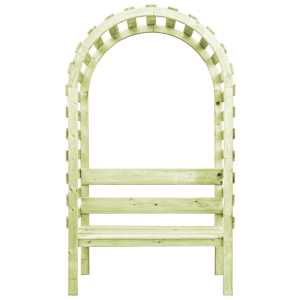 vidaXL dārza pergola ar solu, 130x60x230 cm, impregnēts priedes koks