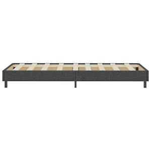 Postel boxspring šedá textil 100 x 200 cm - obrázek 5