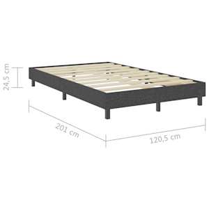Postel boxspring šedá textil 120 x 200 cm - obrázek 8