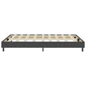 Postel boxspring šedá textil 140 x 200 cm - obrázek 5