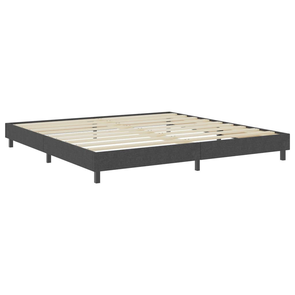 vidaXL Boxspringframe stof grijs 200x200 cm afbeelding