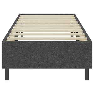 Postel boxspring šedá textil 80 x 200 cm - obrázek 4