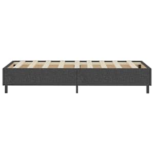 Postel boxspring šedá textil 80 x 200 cm - obrázek 5