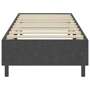 Postel boxspring šedá textil 90 x 200 cm - obrázek 4