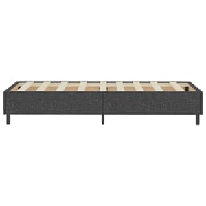 Postel boxspring šedá textil 90 x 200 cm - obrázek 5