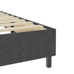 Postel boxspring šedá textil 90 x 200 cm - obrázek 6