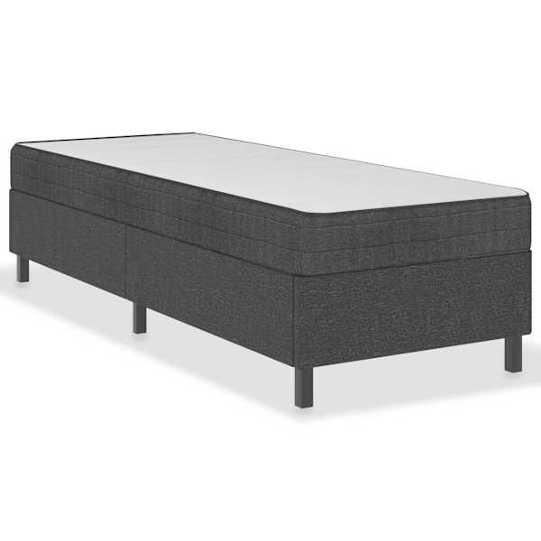 vidaXL kontinentaalvoodi, hall, kangas, 100x200 cm