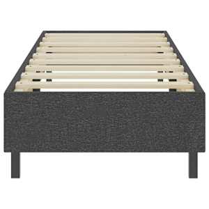 Postel boxspring šedá textil 100 x 200 cm - obrázek 4