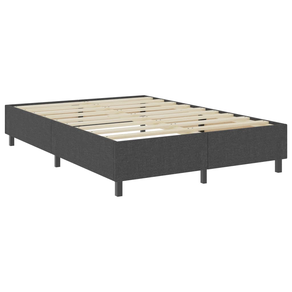 vidaXL Rám na boxspring posteľ, sivý, látka 140x200 cm