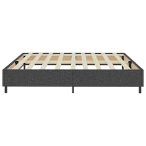Postel boxspring šedá textil 200 x 200 cm - obrázek 5