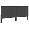 vidaXL voodipeats tumehallist kangast 200 x 200 cm