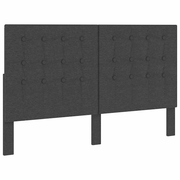 vidaXL tupsudega voodipeats tumehallist kangast 160 x 200 cm
