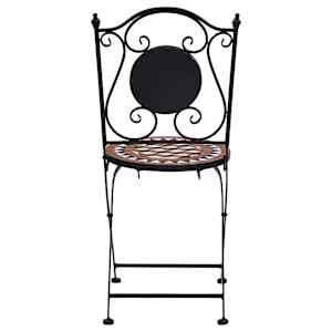 3dílný mozaikový bistro set keramický terakotový - obrázek 6