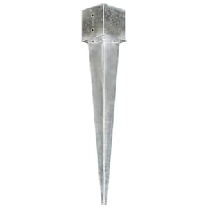 Kotvící hroty 6 ks stříbrné 14 x 14 x 91 cm pozinkovaná ocel - obrázek 2