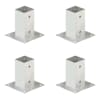 vidaXL postiankrud 4 tk, tsingitud metall, 71 mm