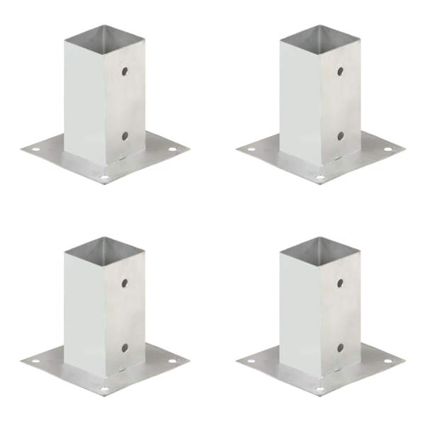 vidaXL postiankrud 4 tk, tsingitud metall, 71 mm