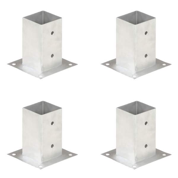 vidaXL postiankrud 4 tk, tsingitud metall, 81 mm