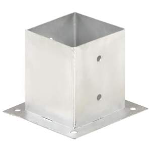 Patka na sloupek 4 ks pozinkovaný kov 121 mm - obrázek 2