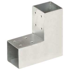 vidaXL posti&uuml;hendus L-kujuline, tsingitud metall, 71 x 71 mm